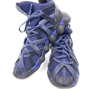 Men's Adidas Yohji Yamamoto Y-3 Kyujo High Top Blue Sneakers Shoes Size 8.5